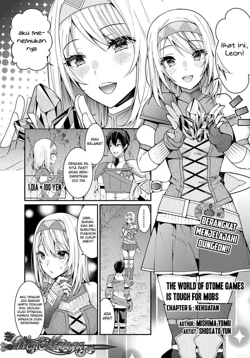 Komik Otome Game Sekai wa Mob ni Kibishii Sekai Desu Chapter 6 gambar 1