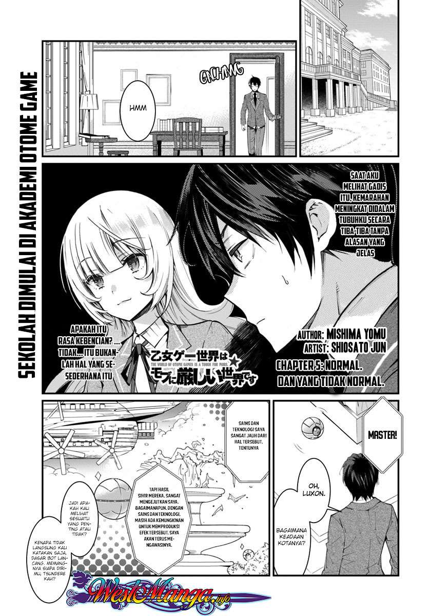 Komik Otome Game Sekai wa Mob ni Kibishii Sekai Desu Chapter 5 gambar 1