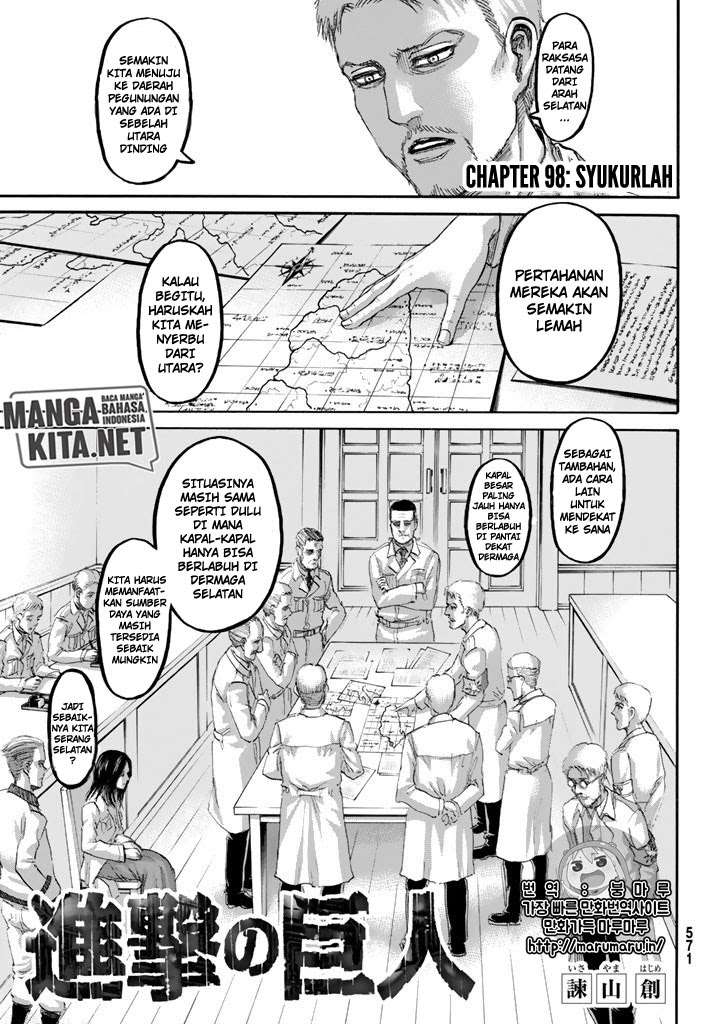 Manga Shingeki no Kyojin Chapter 98 gambar 2