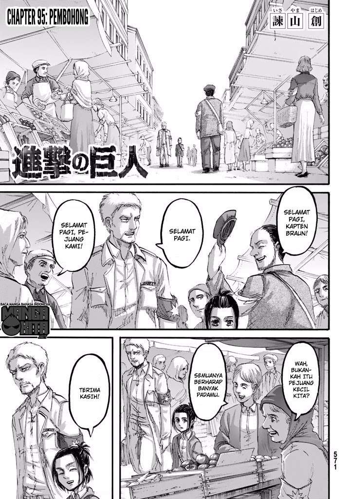 Manga Shingeki no Kyojin Chapter 95 gambar 2