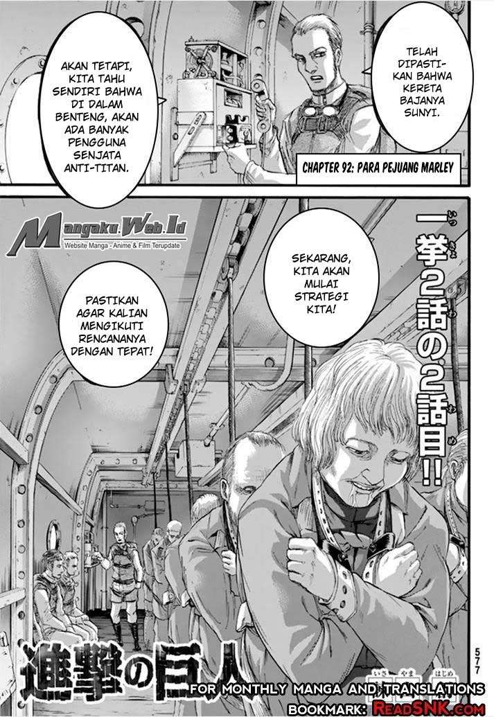 Manga Shingeki no Kyojin Chapter 92 gambar 2