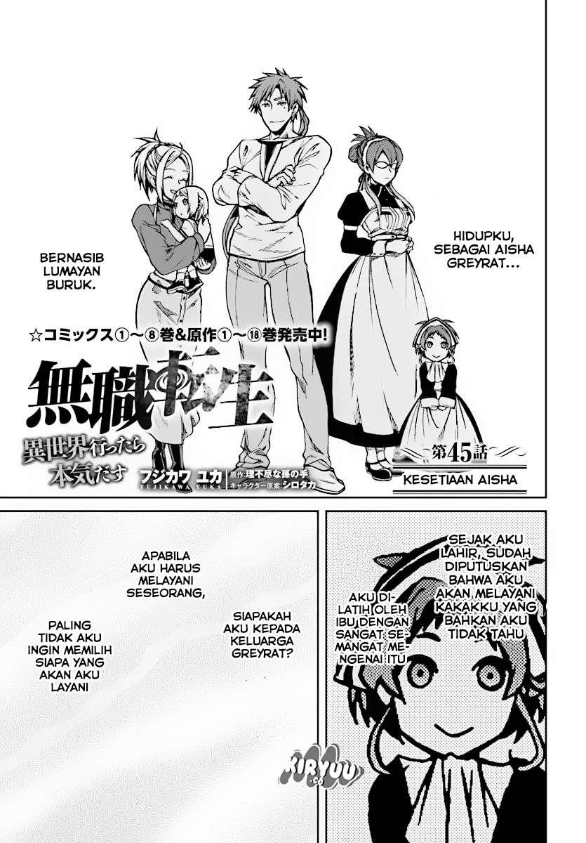 Manga Mushoku Tensei: Isekai Ittara Honki Dasu Chapter 45 gambar 2