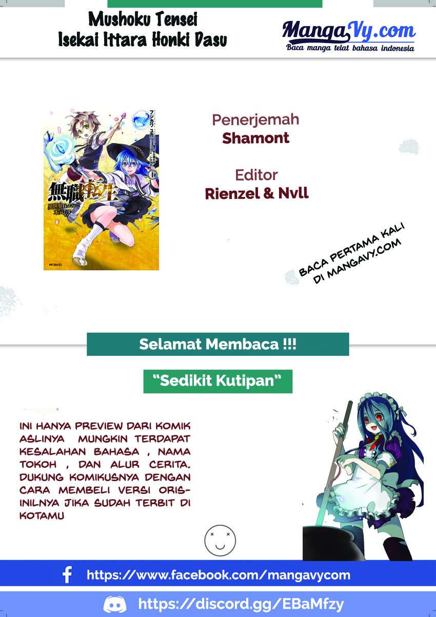 Komik Mushoku Tensei: Isekai Ittara Honki Dasu Chapter 38 gambar 1