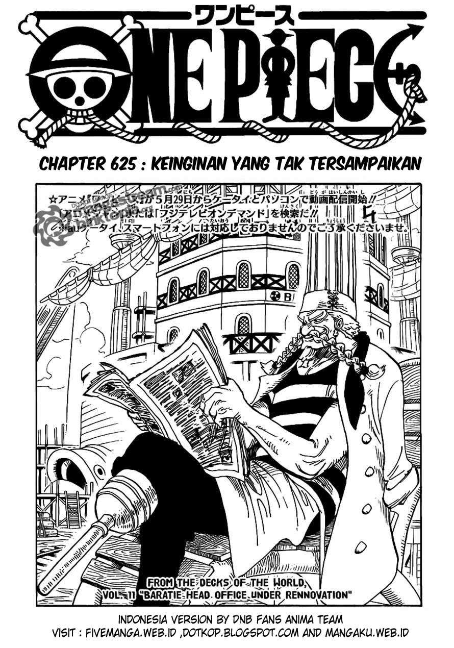 Komik One Piece Chapter 625 gambar 1