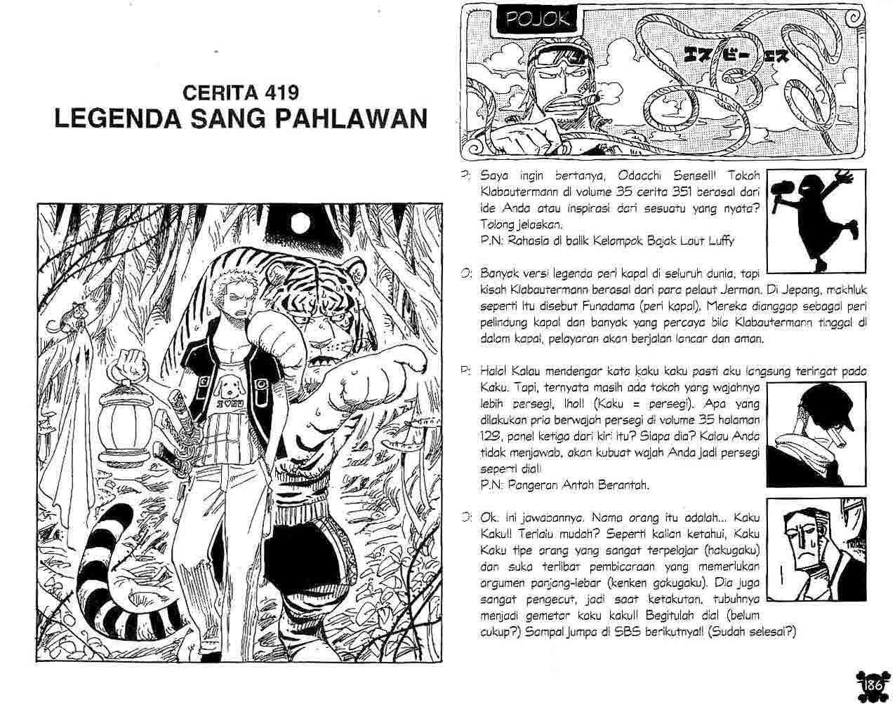 Komik One Piece Chapter 419 gambar 1
