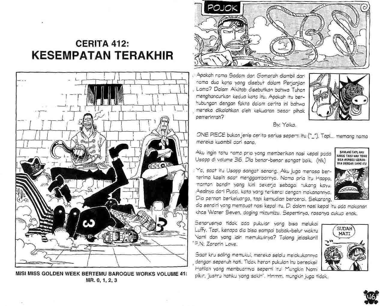 Komik One Piece Chapter 412 gambar 1