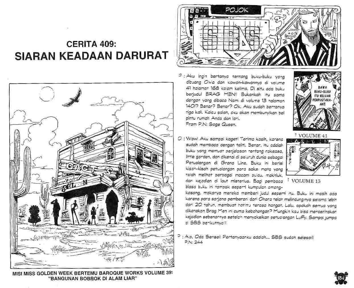 Komik One Piece Chapter 409 gambar 1