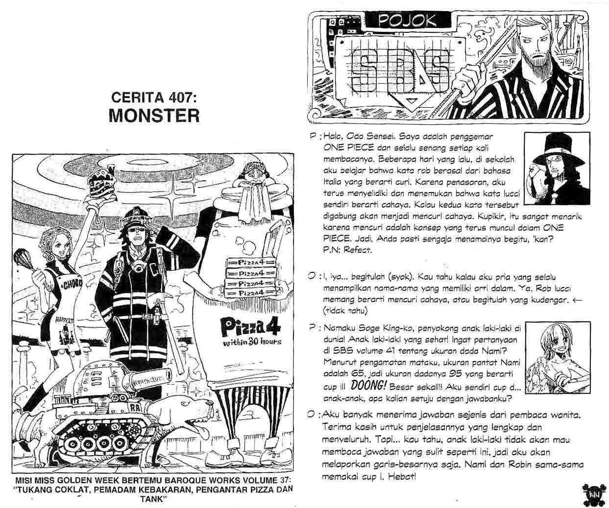 Komik One Piece Chapter 407 gambar 1
