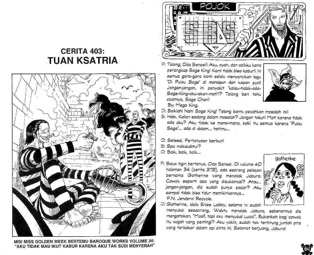 Komik One Piece Chapter 403 gambar 1