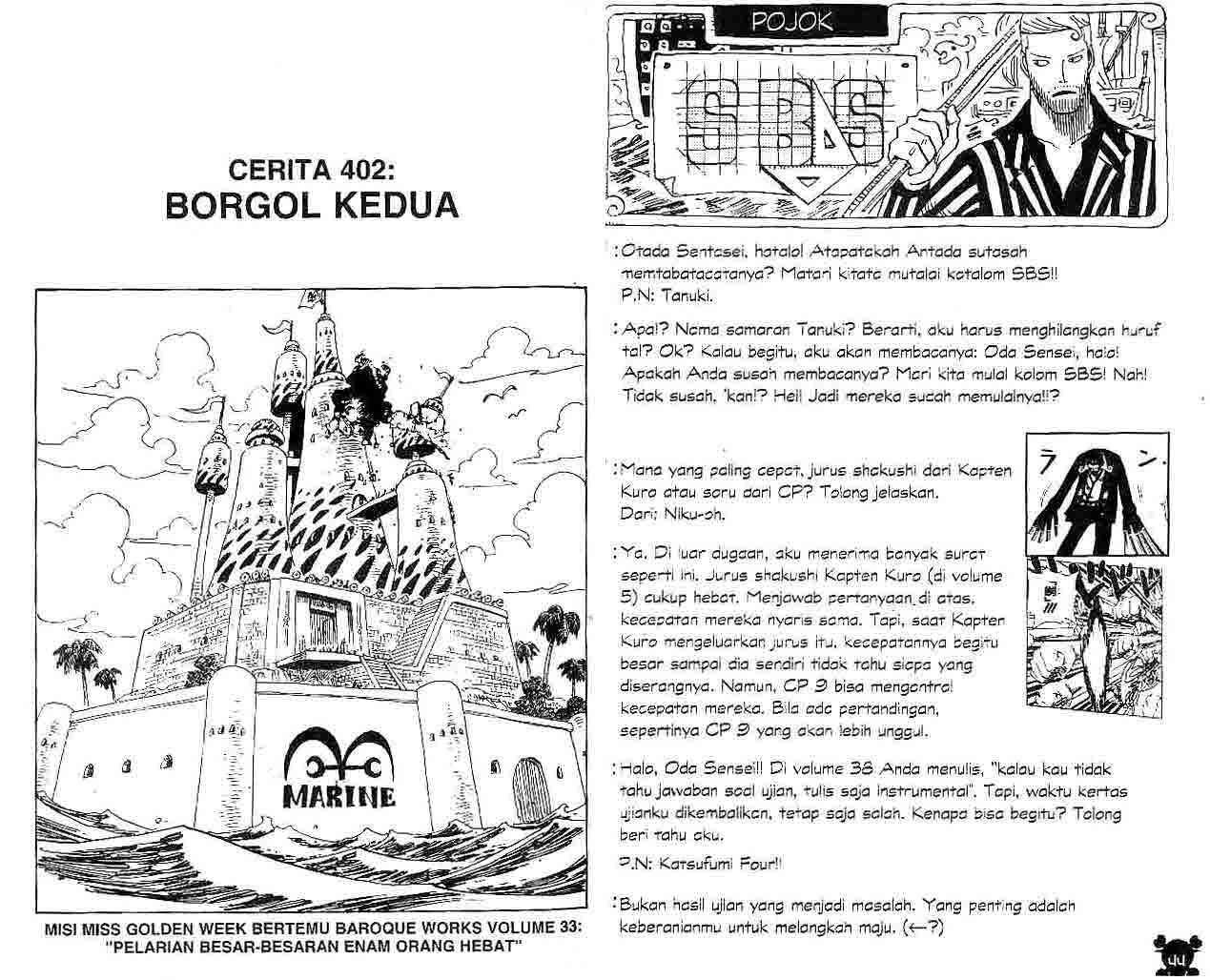Komik One Piece Chapter 402 gambar 1