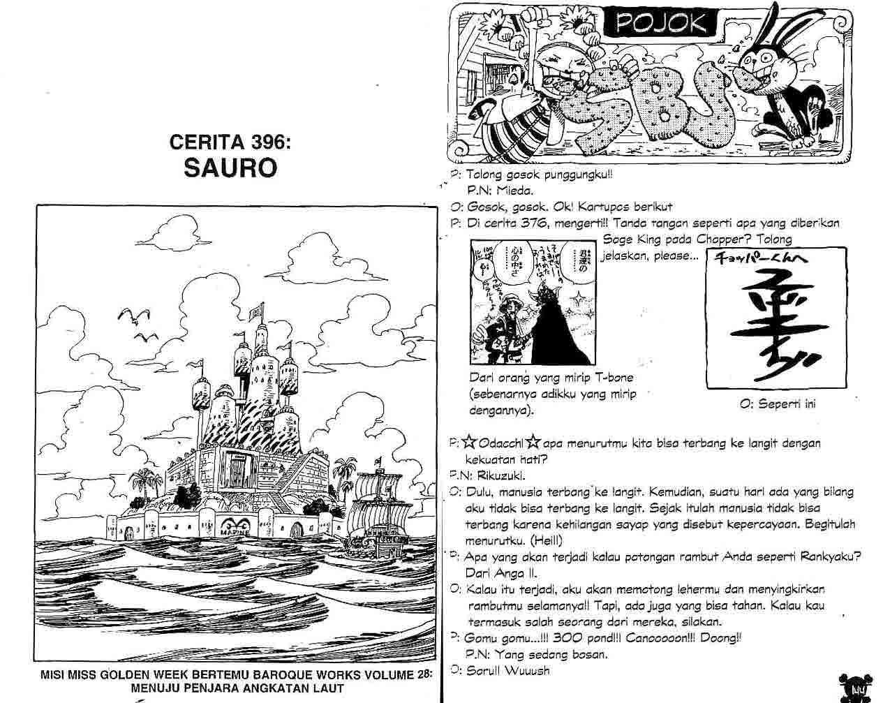 Komik One Piece Chapter 396 gambar 1