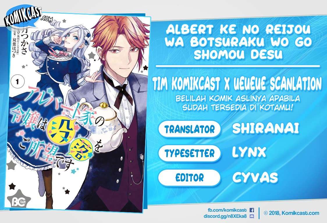 Komik Albert Ke no Reijou wa Botsuraku wo go Shomou desu Chapter 02 gambar 1