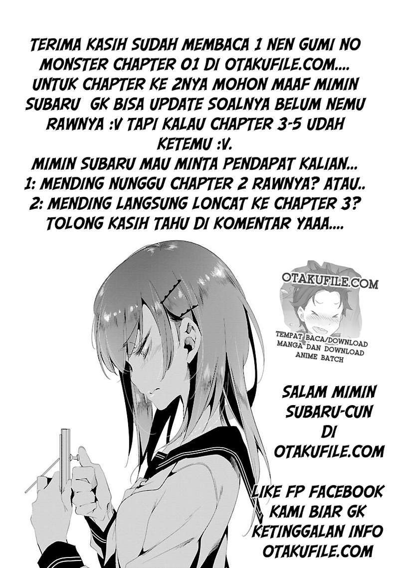 1-nen A-gumi no Monster Chapter 01 - Halaman 63