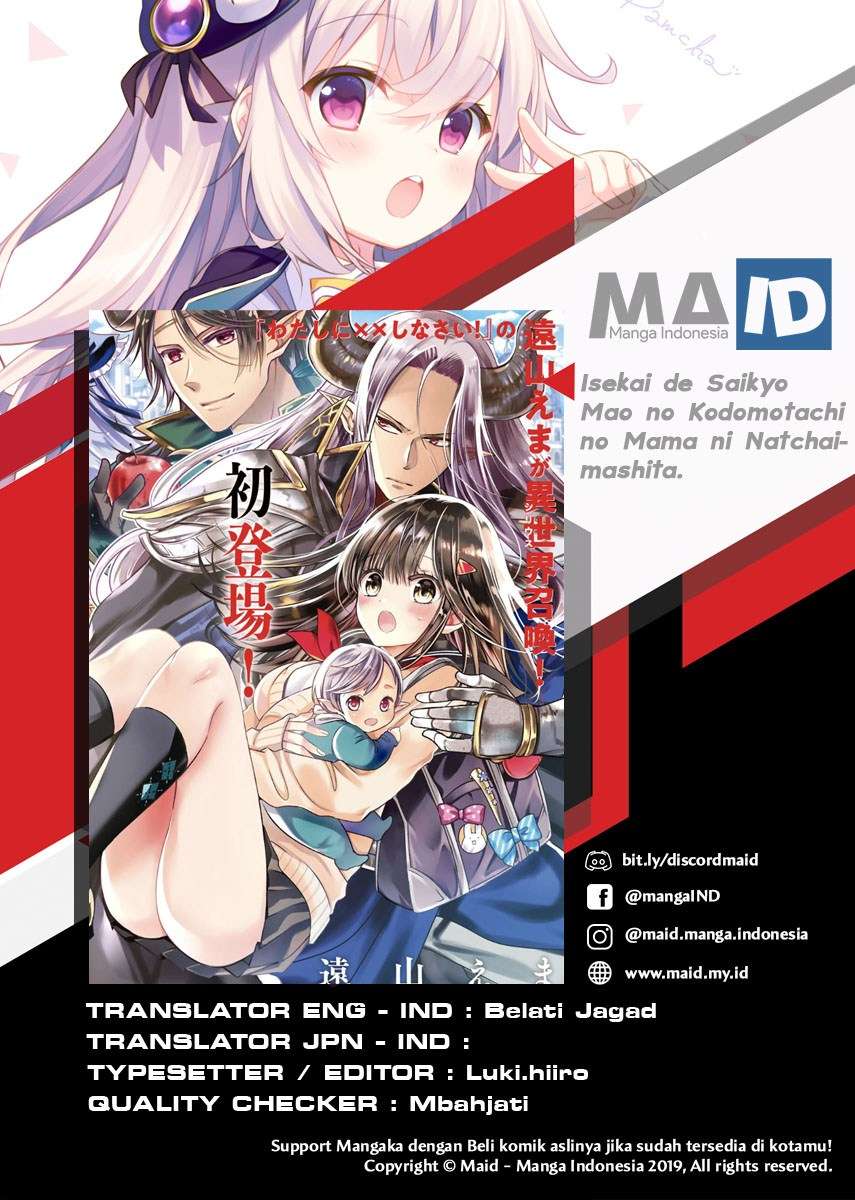 Manga Isekai de Saikyo Mao no Kodomotachi no Mama ni Natchaimashita. Chapter 1.2 gambar 2