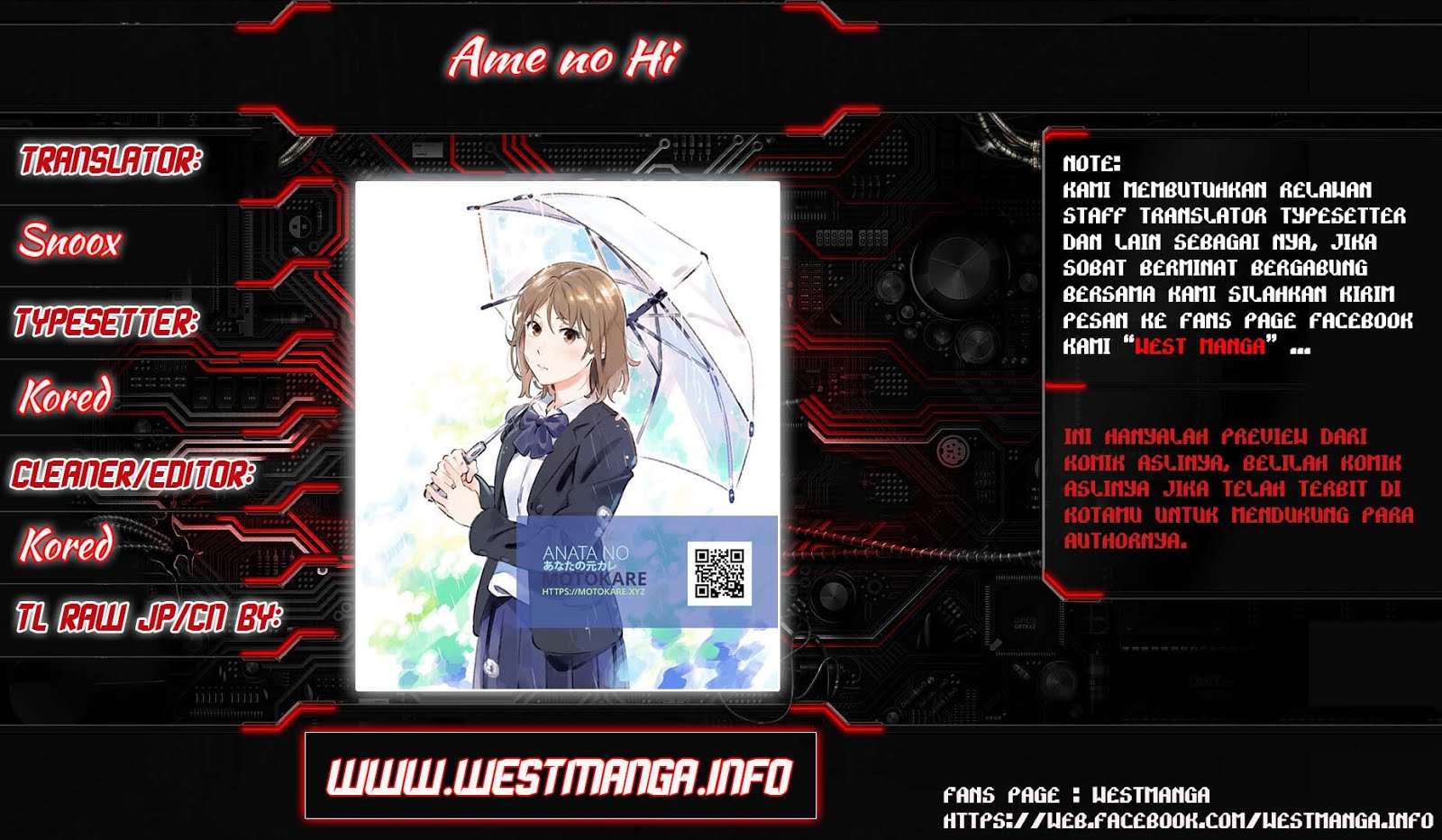 Ame no Hi Chapter 01 - Halaman 2