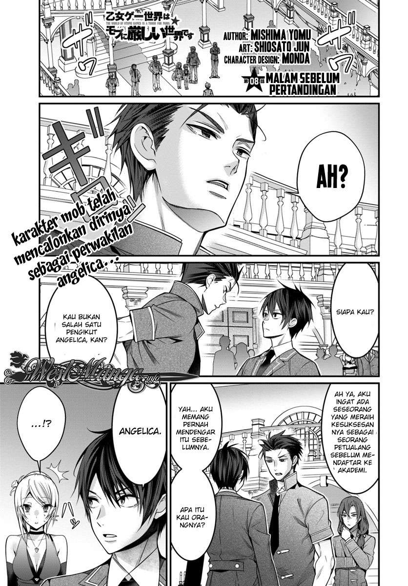 Manga Otome Game Sekai wa Mob ni Kibishii Sekai Desu Chapter 08 gambar 2